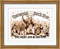 Framed Centenial Bock Beer