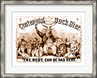 Framed Centenial Bock Beer