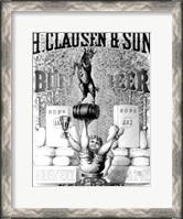 Framed Clausen and Son Bock Beer