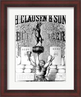 Framed Clausen and Son Bock Beer