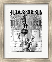 Framed Clausen and Son Bock Beer