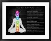 Framed Seven Main Chakra Points