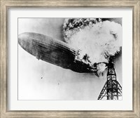Framed Hindenburg Burning