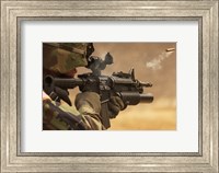 Framed M4 Carbine Firing