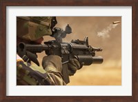 Framed M4 Carbine Firing