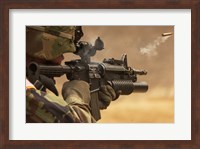 Framed M4 Carbine Firing