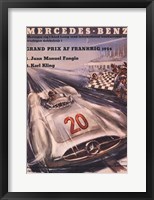 Framed Mercedes Benz 1954 Grand Prix