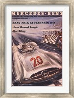 Framed Mercedes Benz 1954 Grand Prix