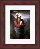 Framed Christ Praying in Gethsemane Christian Schleisner (1810-1882)