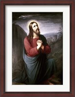 Framed Christ Praying in Gethsemane Christian Schleisner (1810-1882)