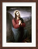 Framed Christ Praying in Gethsemane Christian Schleisner (1810-1882)