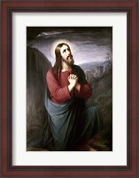 Framed Christ Praying in Gethsemane Christian Schleisner (1810-1882)