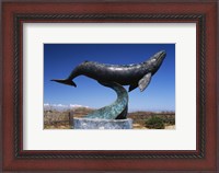 Framed Gray Whale Statue Cabrillo National Monument California USA