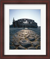 Framed Low angle view of an old ruin, Colosseum, Rome, Italy