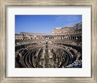 Framed High angle view of a coliseum, Colosseum, Rome, Italy