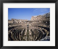 Framed High angle view of a coliseum, Colosseum, Rome, Italy