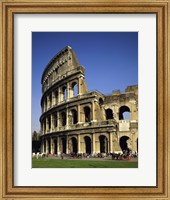 Framed Low angle view of a coliseum, Colosseum, Rome, Italy Vertical