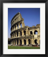 Framed Low angle view of a coliseum, Colosseum, Rome, Italy Vertical