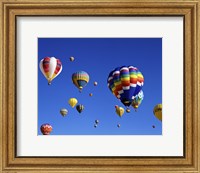 Framed Hot Air Balloons Floating Away