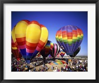 Framed Hot air balloons at the Albuquerque International Balloon Fiesta, Albuquerque, New Mexico, USA