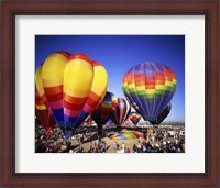 Framed Hot air balloons at the Albuquerque International Balloon Fiesta, Albuquerque, New Mexico, USA