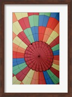 Framed High angle view of a hot air balloon