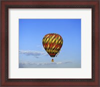 Framed Hot air balloon rising, Albuquerque, New Mexico, USA