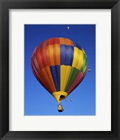 Framed Hot air balloons rising, Albuquerque International Balloon Fiesta, Albuquerque, New Mexico, USA