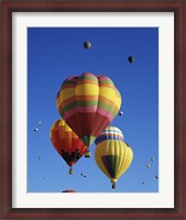 Framed Hot air balloons at the Albuquerque International Balloon Fiesta, Albuquerque, New Mexico, USA Launch