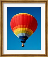 Framed Low angle view of a hot air balloon in the sky, New Mexico, Rainbow