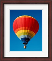 Framed Low angle view of a hot air balloon in the sky, New Mexico, Rainbow