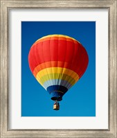 Framed Low angle view of a hot air balloon in the sky, New Mexico, Rainbow