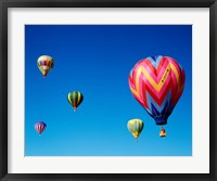 Framed Group of Hot Air Balloons