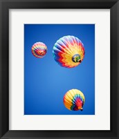 Framed Three Hot Air Balloons from Below