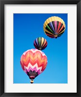 Framed Different Angles of Hot Air Balloons