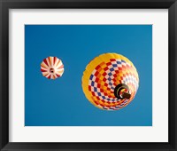 Framed View of Hot Air Balloons from Below