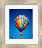 Framed Hot Air Balloon Close Up with a Basket