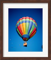 Framed Hot Air Balloon Close Up with a Basket