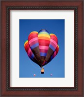 Framed Rainbow Hot Air Balloon Flying Away