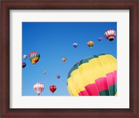 Framed View of Hot Air Balloons Flying into the Sky in New Mexico