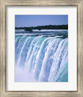 Framed Water flowing over Niagara Falls, Ontario, Canada