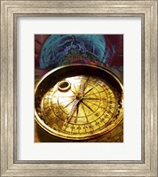 Framed Close-up of an antique compass