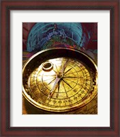 Framed Close-up of an antique compass