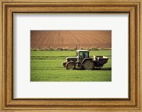 Framed Tractor in a field, Newcastle, Ireland