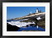 Framed Pemaquid Point Lighthouse Pemaquid Point Maine USA
