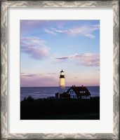 Framed Portland Head Lighthouse Vertical Cape Elizabeth Maine USA