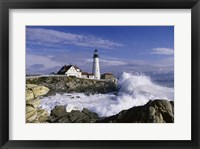 Framed Portland Head Lighthouse Cape Elizabeth Maine  USA