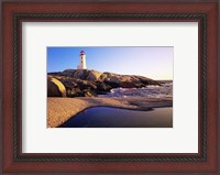 Framed Lighthouse on the coast, Peggy's Cove Lighthouse, Peggy's Cove, Nova Scotia, Canada