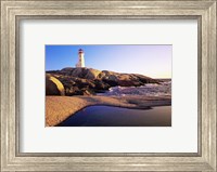 Framed Lighthouse on the coast, Peggy's Cove Lighthouse, Peggy's Cove, Nova Scotia, Canada
