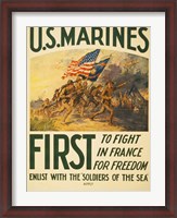 Framed Enlist with the Soilders of the Sea